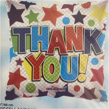 Thank You Foil Balloon Pillow, The Baggery Sundries UK Ltd Thank You Foil Balloon Pillow