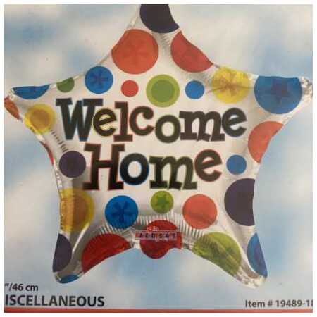 Welcome Home Foil Balloon Star
