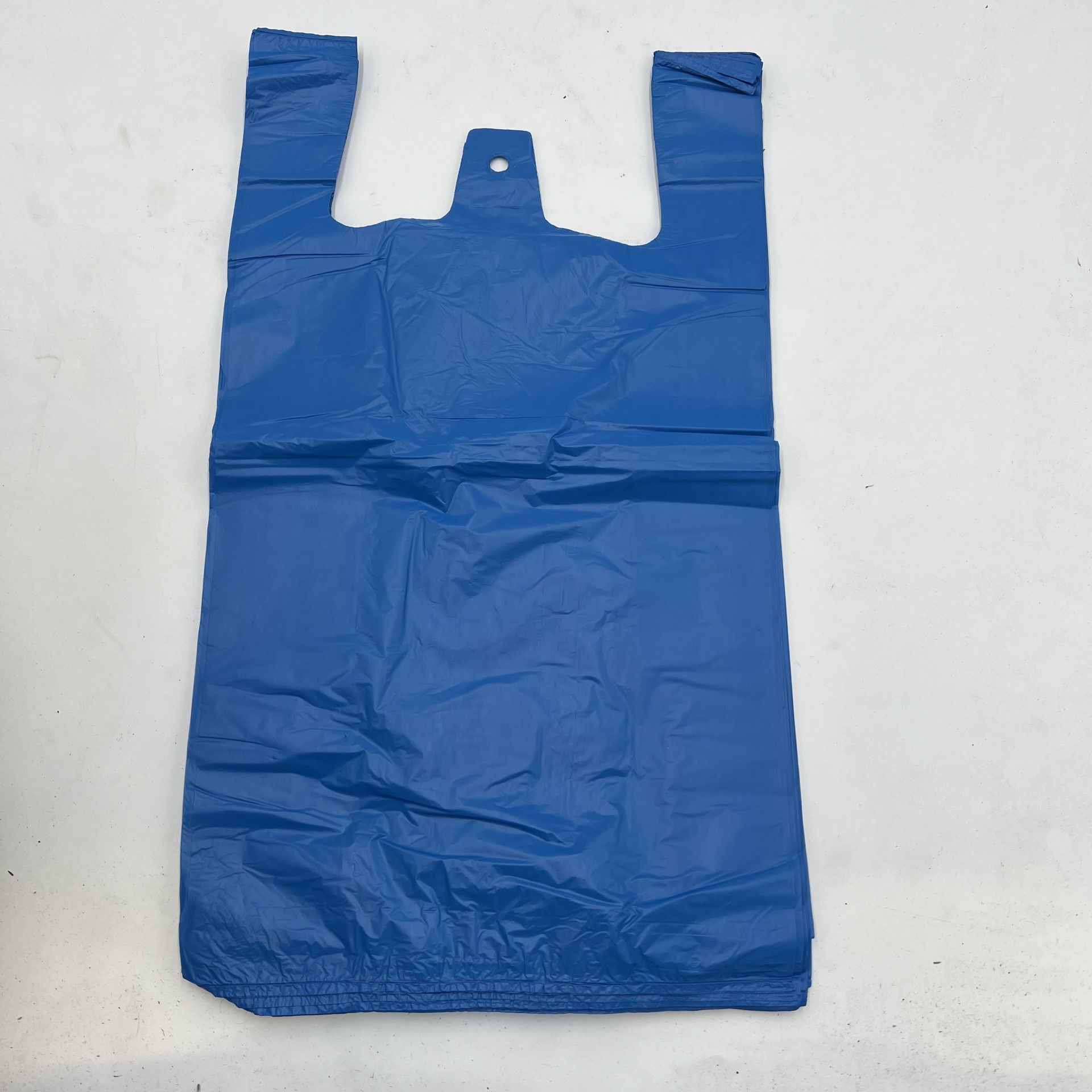 Md Vest Carriers - blue 11 X 17 X 21 18mu, The Baggery Sundries UK Ltd Md Vest Carriers - blue 11 X 17 X 21 18mu