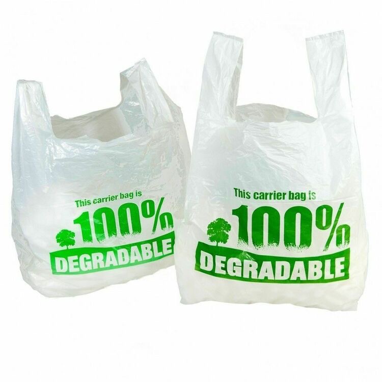 Md Vest Carriers - Green 11 X 17 X 21 18mu, The Baggery Sundries UK Ltd Md Vest Carriers - Green 11 X 17 X 21 18mu