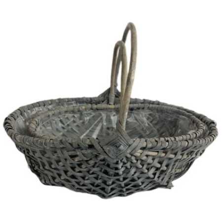 Grey Willow Trugs Set of 2