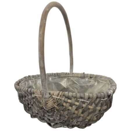 Greywash Oval Trug