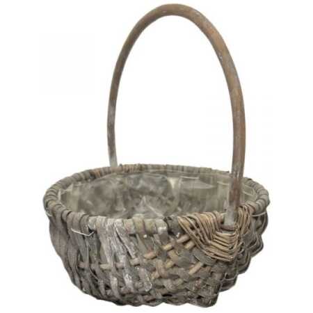 Greywash Round Trug