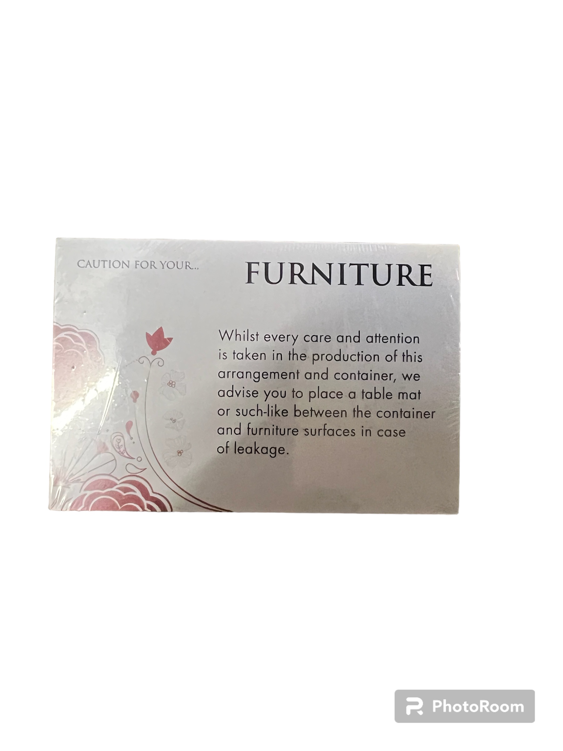 Oasis&reg; Care Card - Furniture Care Cards