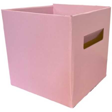 Pearlised Pink Flower Box 17cm