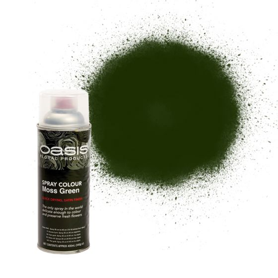 Oasis® Spray Colour – Moss Green, The Baggery Sundries UK Ltd Oasis® Spray Colour – Moss Green