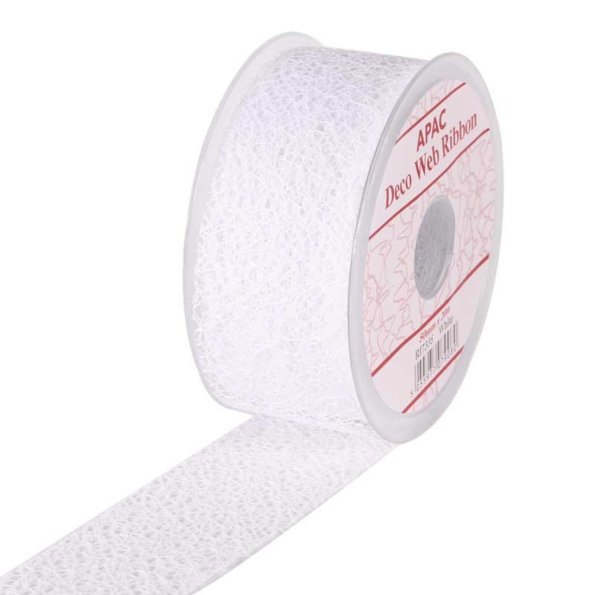 Web Ribbon - White, The Baggery Sundries UK Ltd Web Ribbon - White