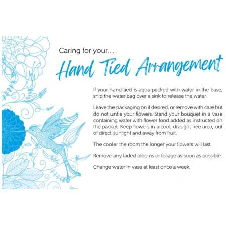 Oasis&reg; Care Card - Hand Tied Arrangement