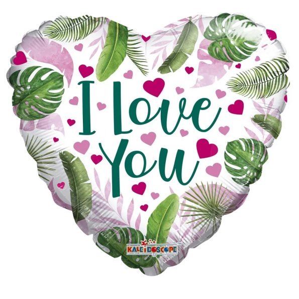 ECO ONE Balloon &ndash; Love Hearts and Leaves (18 inch)