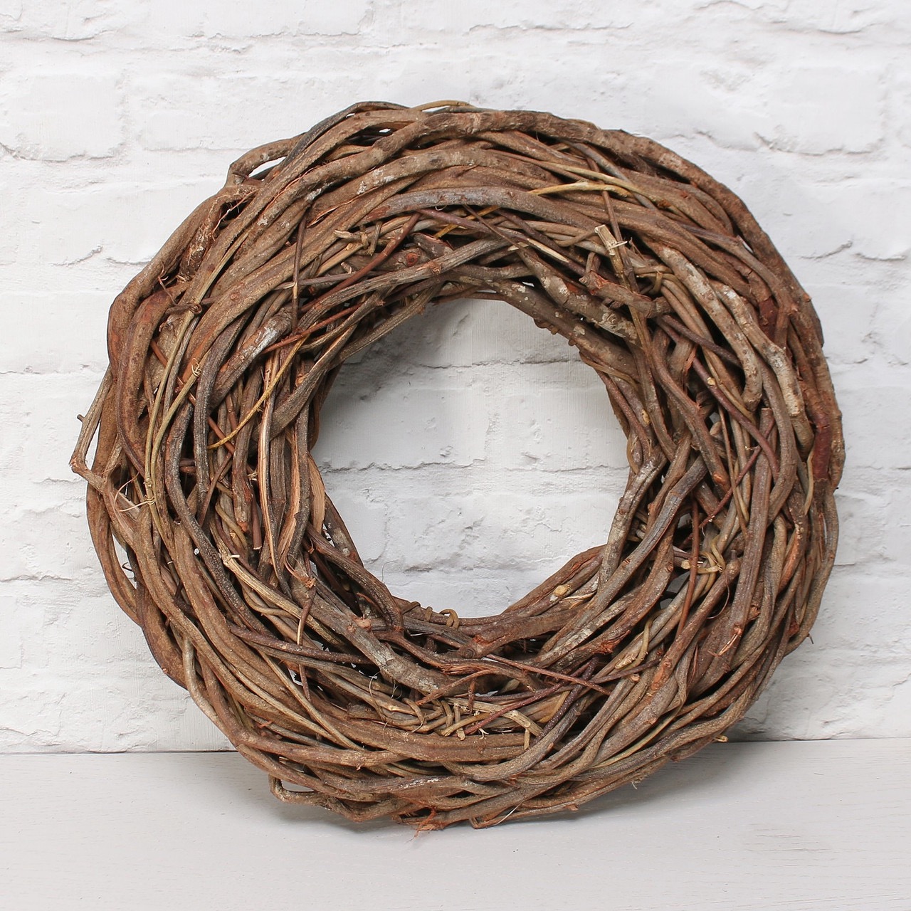 Wreath Flat Rattan D48.0 Natural, The Baggery Sundries UK Ltd Wreath Flat Rattan D48.0 Natural