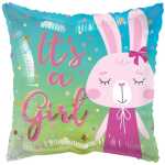 ECO Balloon - Its A Girl Rabbit (18 Inch)