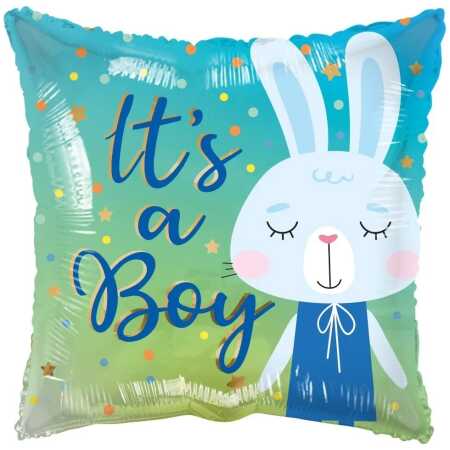 ECO Balloon - Its A Boy Rabbit (18 Inch)