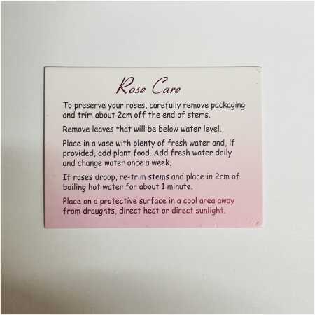 Rose Care Cards