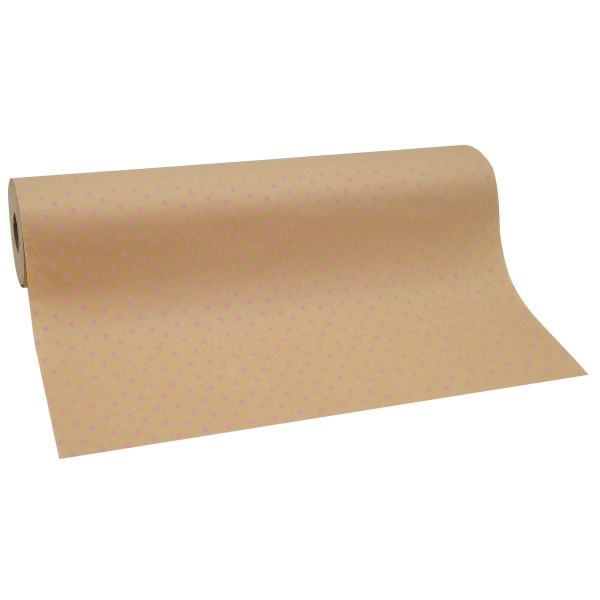 PINK HEART KRAFT PAPER ROLL 50cm *100m, The Baggery Sundries UK Ltd PINK HEART KRAFT PAPER ROLL 50cm *100m