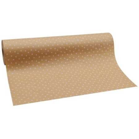 WHITE HEARTS KRAFT PAPER ROLL 50cm *100m