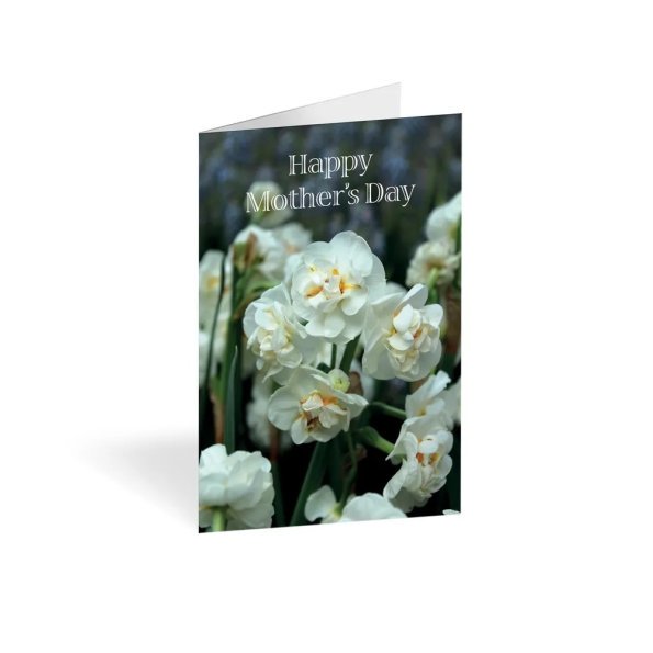 Folded Card &ndash; Happy Mother&rsquo;s Day &ndash; Narcissus