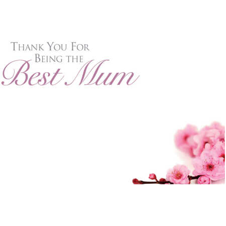 Small Card - Thank You For Being The Best Mum