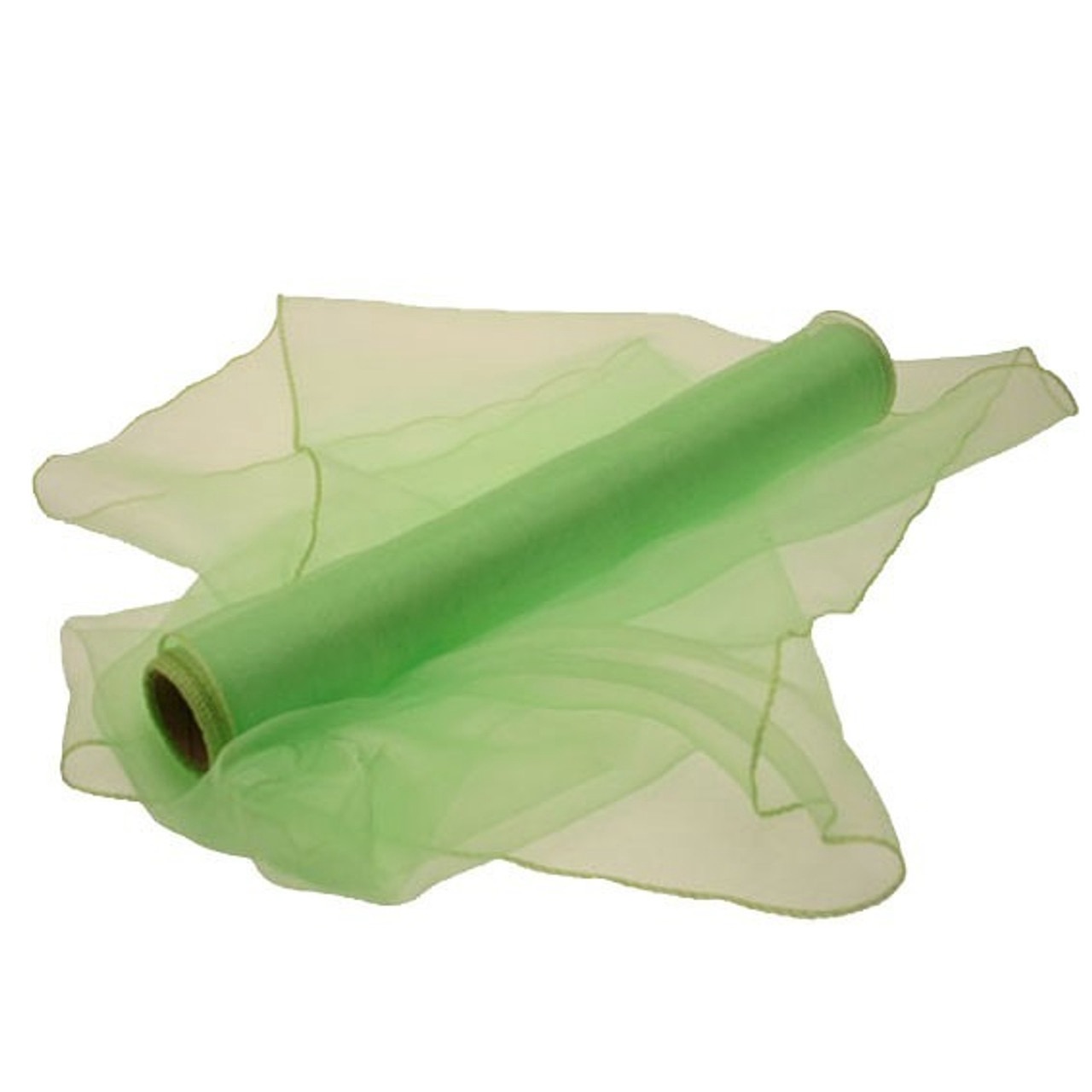 Organza Fabric - Apple Green, The Baggery Sundries UK Ltd Organza Fabric - Apple Green