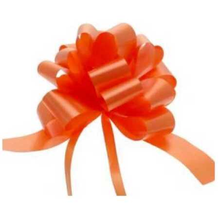 Poly Ribbon Pull Bow - Orange