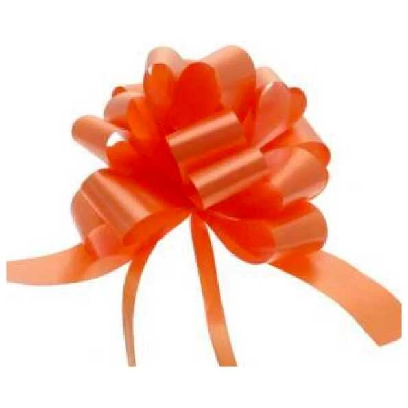 Poly Ribbon Pull Bow - Old Gold, The Baggery Sundries UK Ltd Poly Ribbon Pull Bow - Old Gold