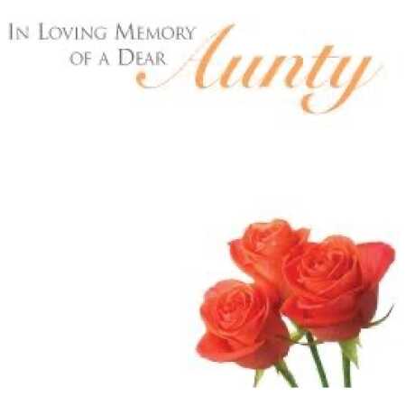 Large - In Loving Memory Of A Dear Aunty