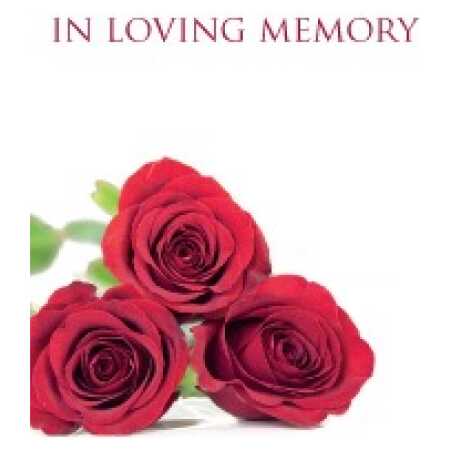 Large Plain - In Loving Memory