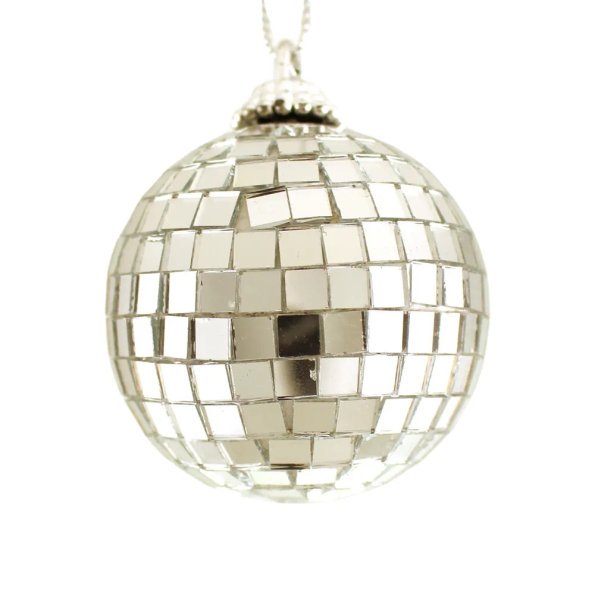 5cm Hanging Silver Disco Ball