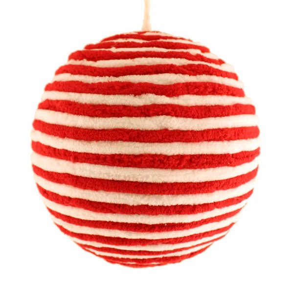 15cm Hanging Candy Cane Ball, The Baggery Sundries UK Ltd 15cm Hanging Candy Cane Ball