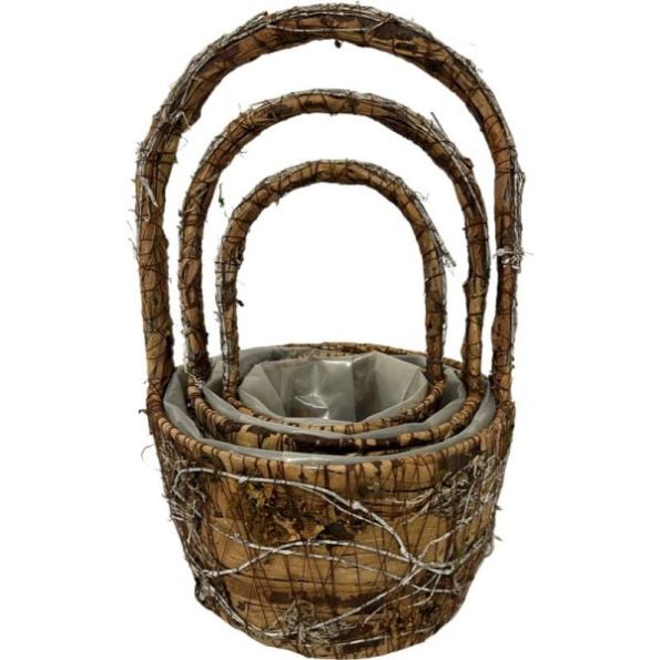 BARK CHRISTMAS SET OF 3 ROUND, The Baggery Sundries UK Ltd BARK CHRISTMAS SET OF 3 ROUND