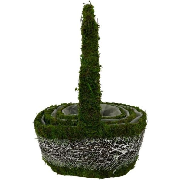 MOSS TWIG SET OF 3 OVAL, The Baggery Sundries UK Ltd MOSS TWIG SET OF 3 OVAL
