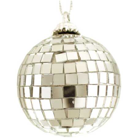 5cm Hanging Silver Disco Ball