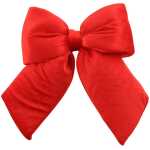 28cm Velvet Bow Red