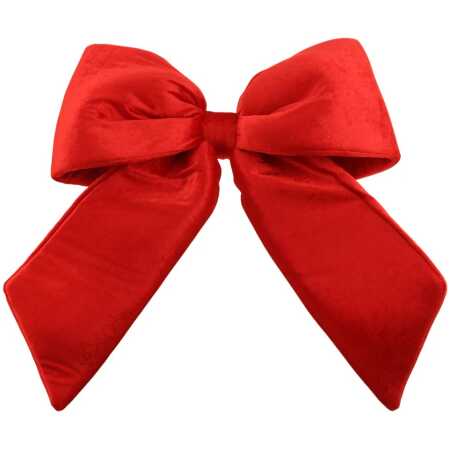 48cm Velvet Bow - Red