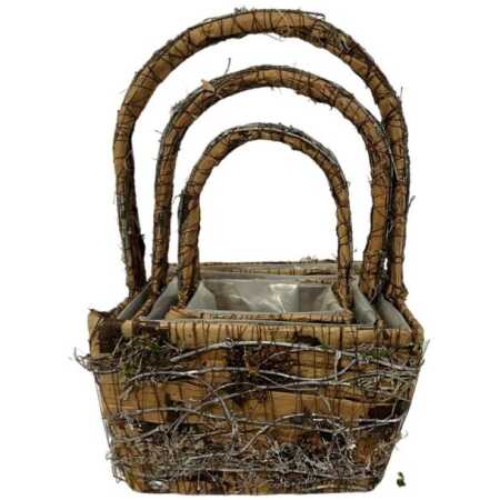 BARK SET OF 3 SQUARE