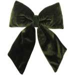 Christmas - 24cm Velvet Bow on Clip