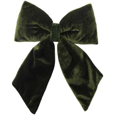 Christmas - 24cm Velvet Bow on Clip