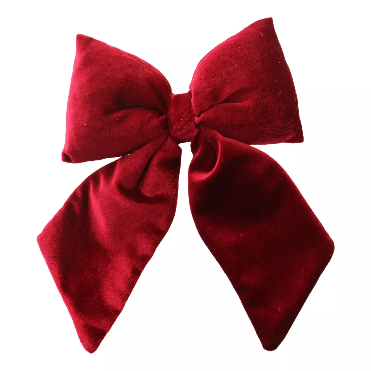 Christmas – 24cm Red Velvet Bow on Clip, The Baggery Sundries UK Ltd Christmas – 24cm Red Velvet Bow on Clip