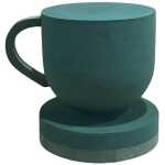3D tea cup foam