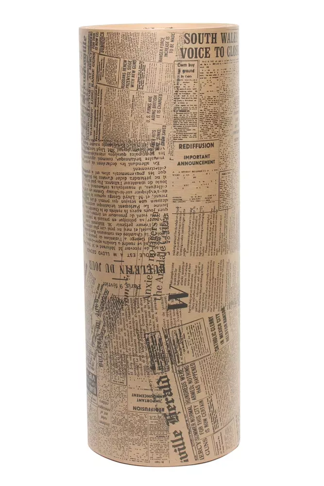 Black Newsprint on Brown Kraft Roll (50cm x 400m-10kg), The Baggery Sundries UK Ltd Black Newsprint on Brown Kraft Roll (50cm x 400m-10kg)