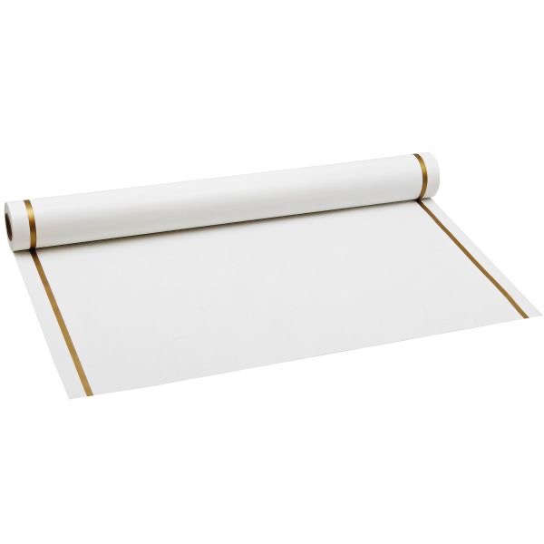 WHITE WITH GOLD BORDER CELLO, The Baggery Sundries UK Ltd WHITE WITH GOLD BORDER CELLO