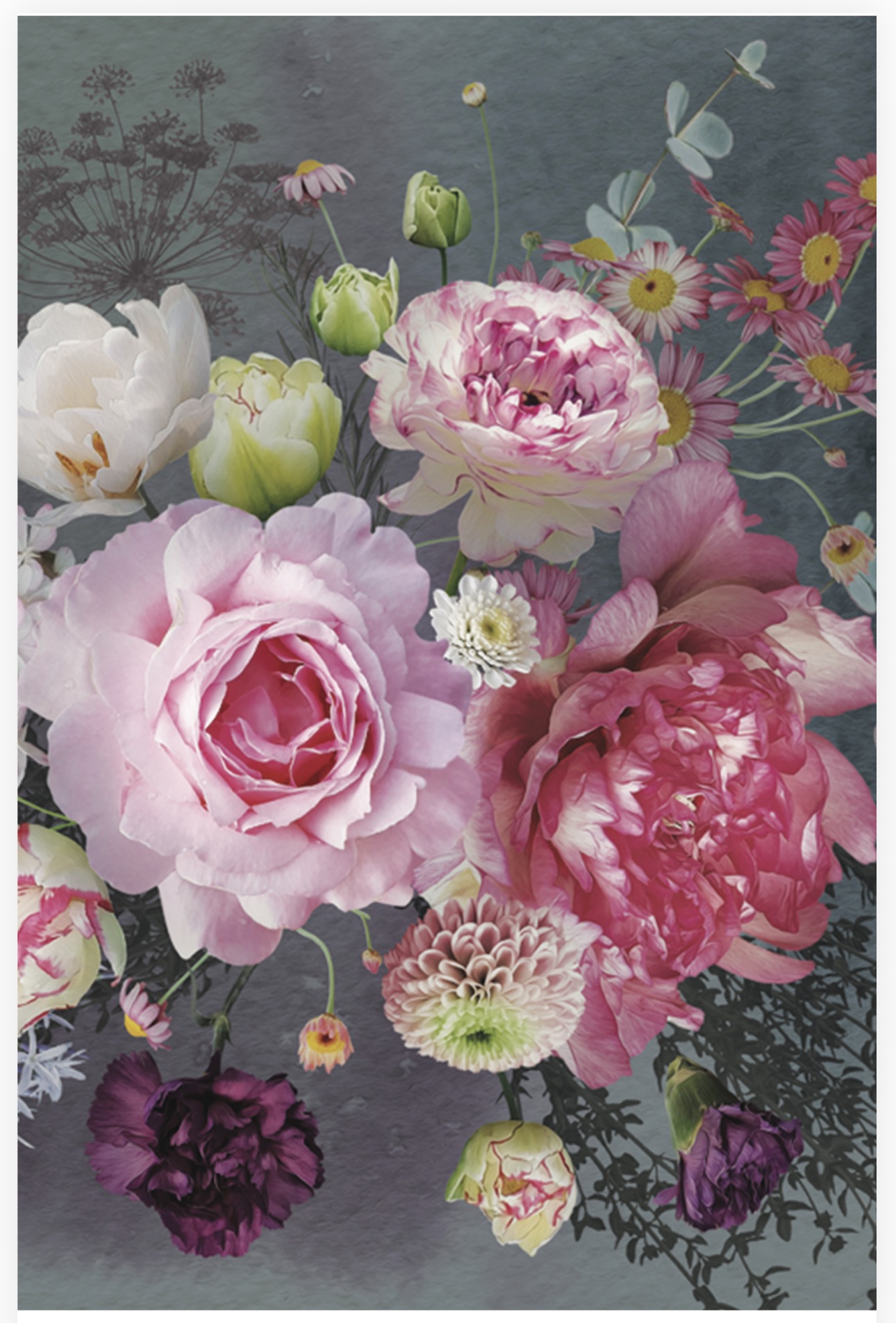 Folded Vintage Flowers, The Baggery Sundries UK Ltd Folded Vintage Flowers