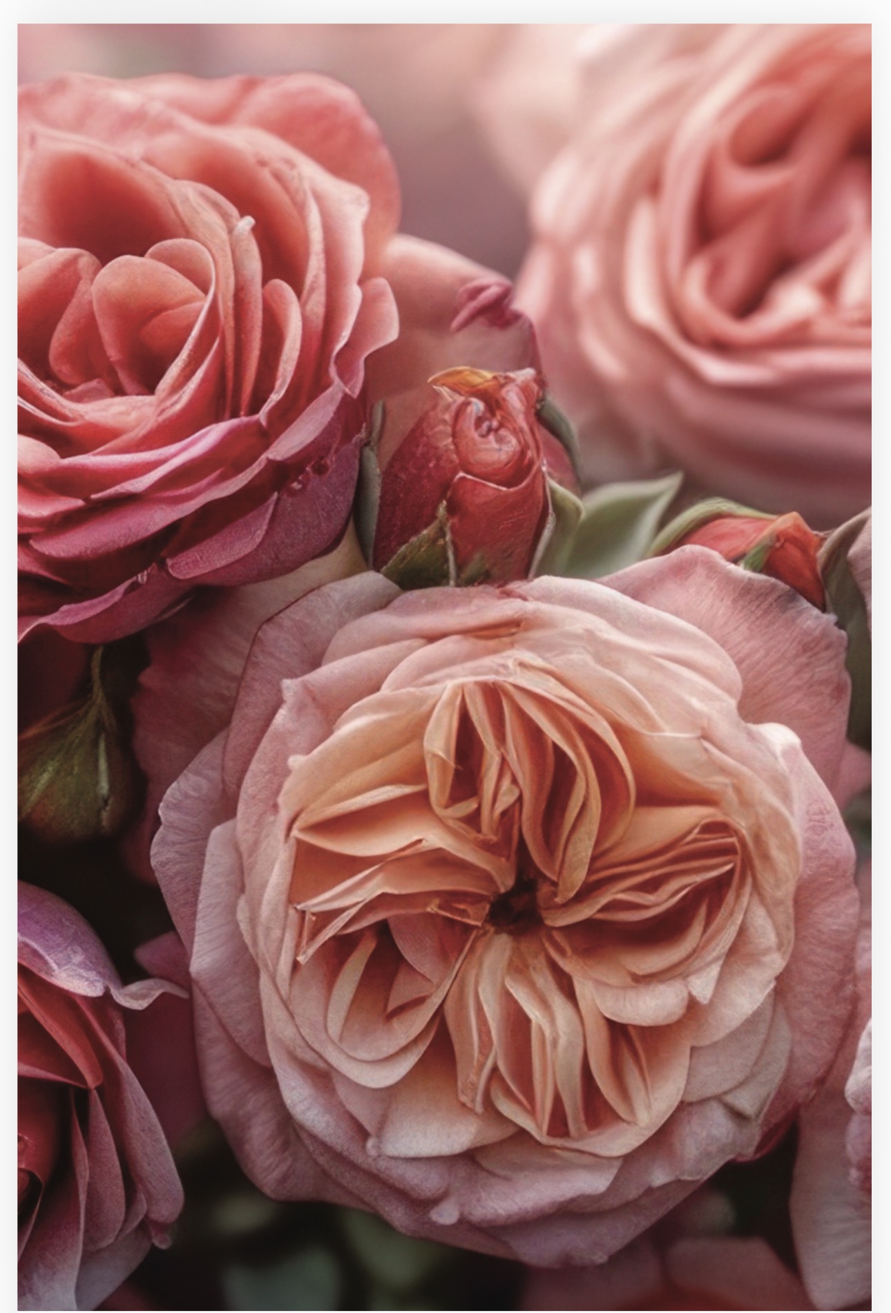 Folded Vintage Flowers, The Baggery Sundries UK Ltd Folded Vintage Flowers