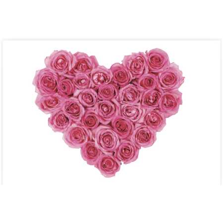 Folded Pink Rose Heart