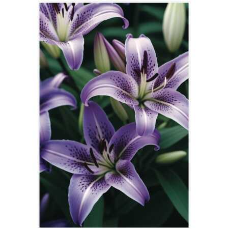 Folded Purple Lily Lillies