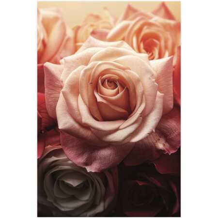 Folded Single Peach Rose