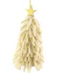 12cm Felt Fringed Hanging Christmas Tree