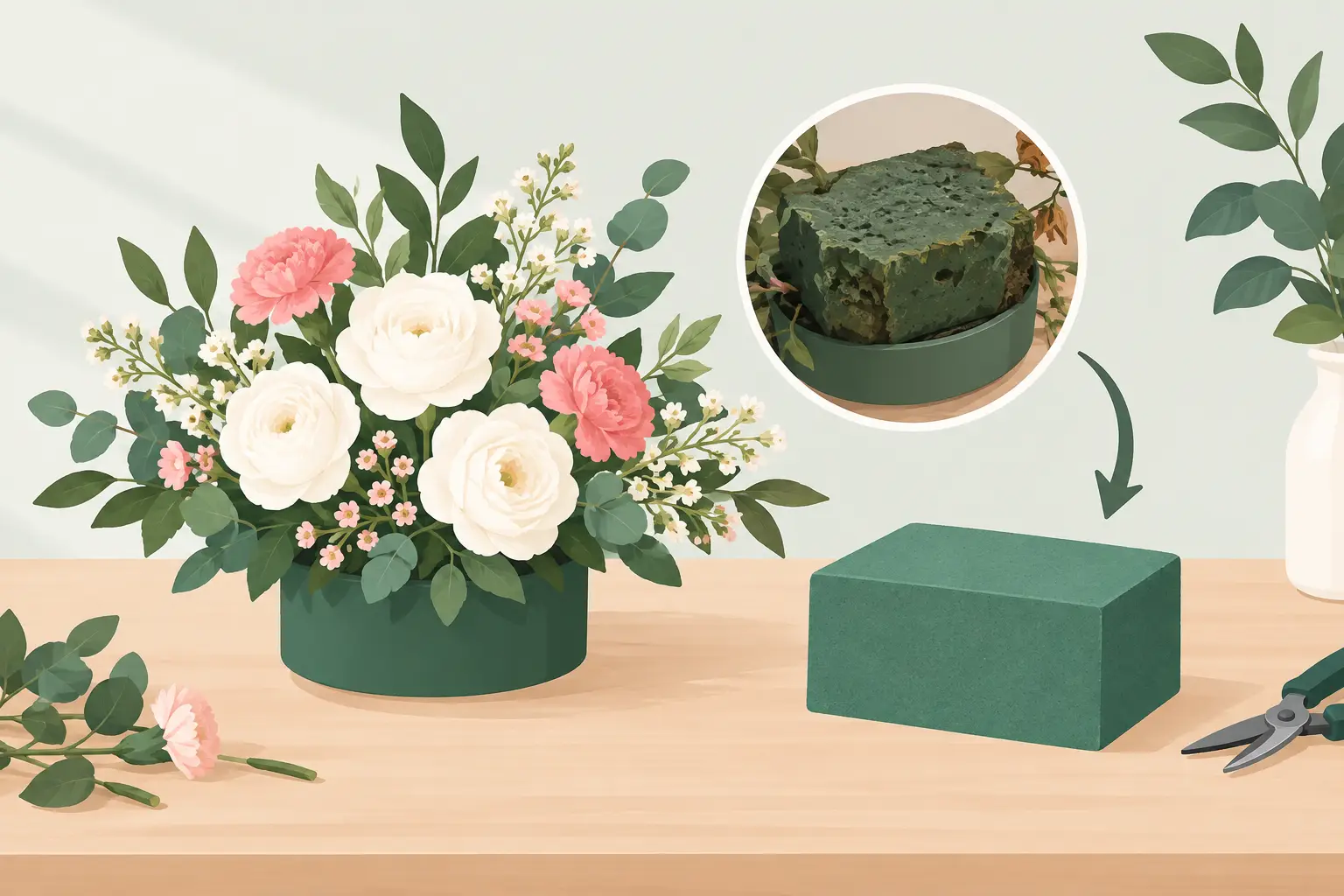when replace floral foam
