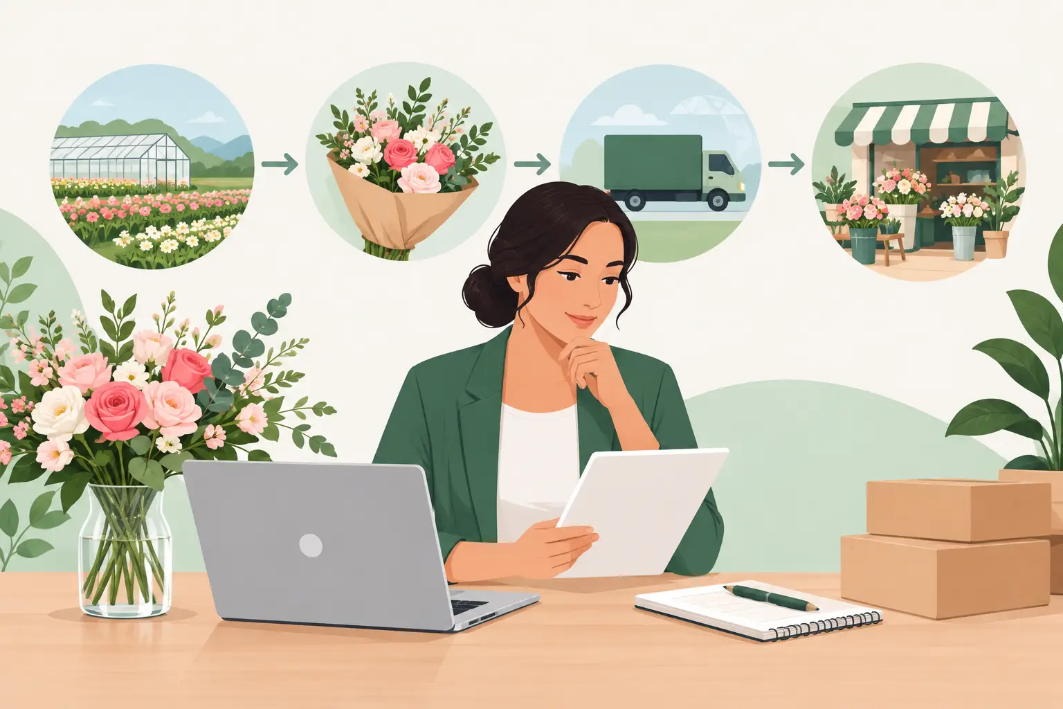 florist sourcing example