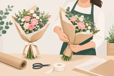 How to Wrap Hand-Tied Bouquets for Sale